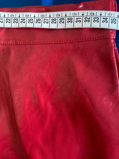 Camicia A Quadri Gonna Rossa Lucida Misure In Foto