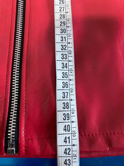 Camicia A Quadri Gonna Rossa Lucida Misure In Foto