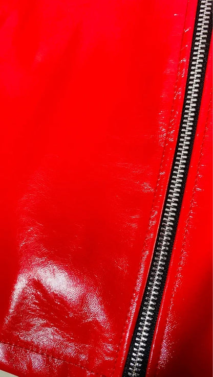 Camicia A Quadri Gonna Rossa Lucida Misure In Foto