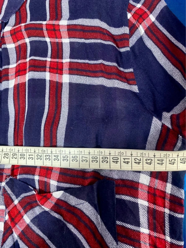 Camicia A Quadri Gonna Rossa Lucida Misure In Foto