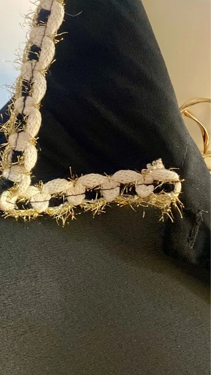 Pantalone Gamba Ampia Con Bande Oro Camicia Misure In Foto