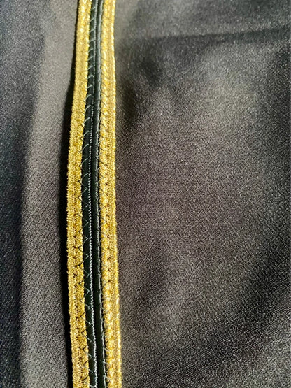 Pantalone Gamba Ampia Con Bande Oro Camicia Misure In Foto