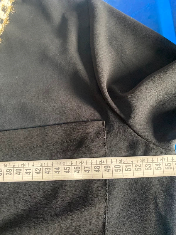 Pantalone Gamba Ampia Con Bande Oro Camicia Misure In Foto