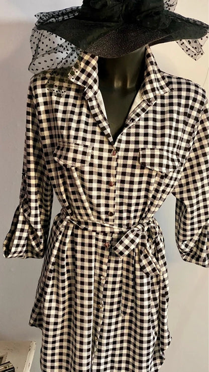 Abito A Camicia Elastico Misure In Foto