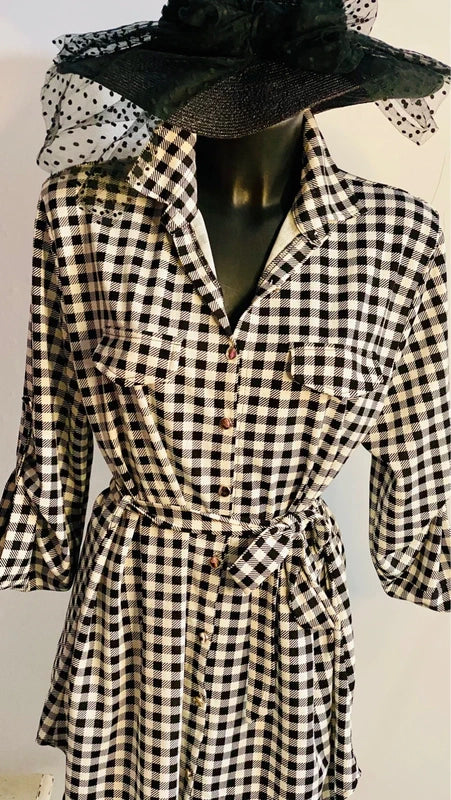 Abito A Camicia Elastico Misure In Foto