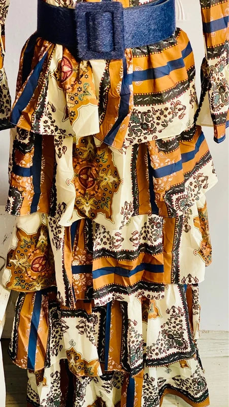 Abito Lungo Vintage Misure In Foto