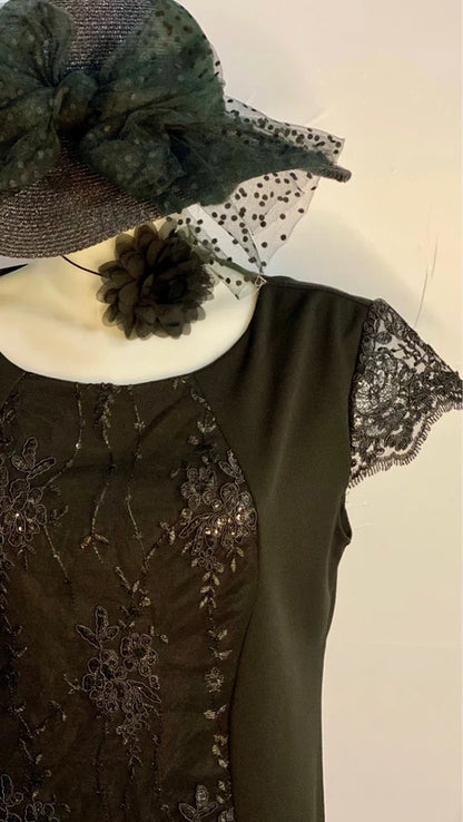 Abito Elegante Longuette Curvy Misure In Foto