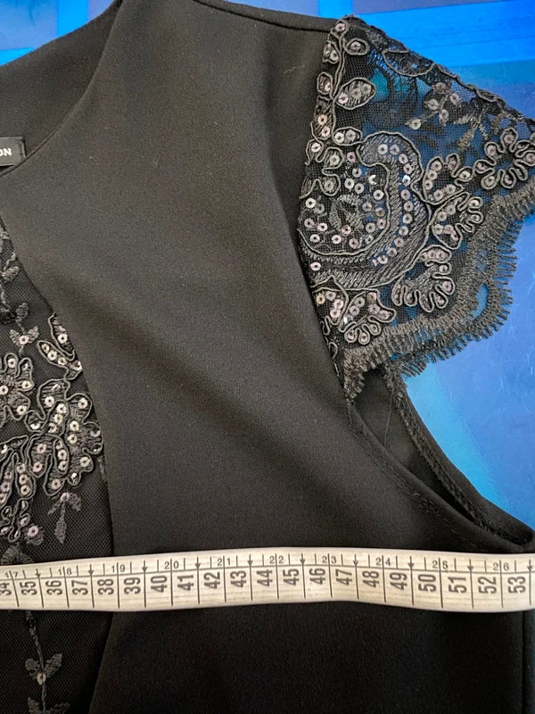 Abito Elegante Longuette Curvy Misure In Foto