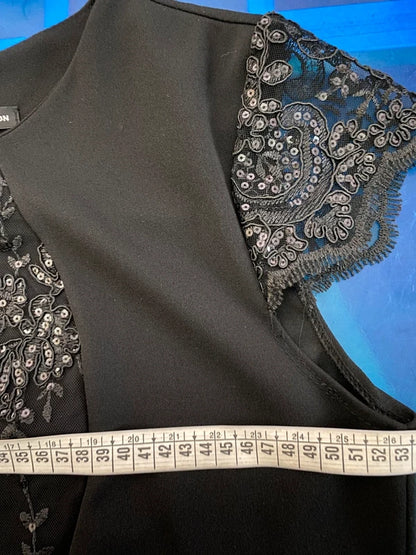 Abito Elegante Longuette Curvy Misure In Foto