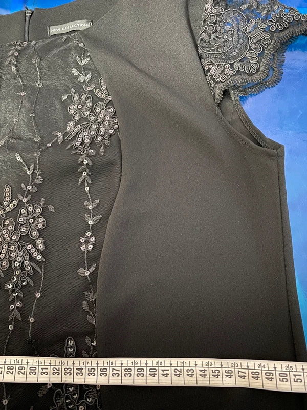 Abito Elegante Longuette Curvy Misure In Foto