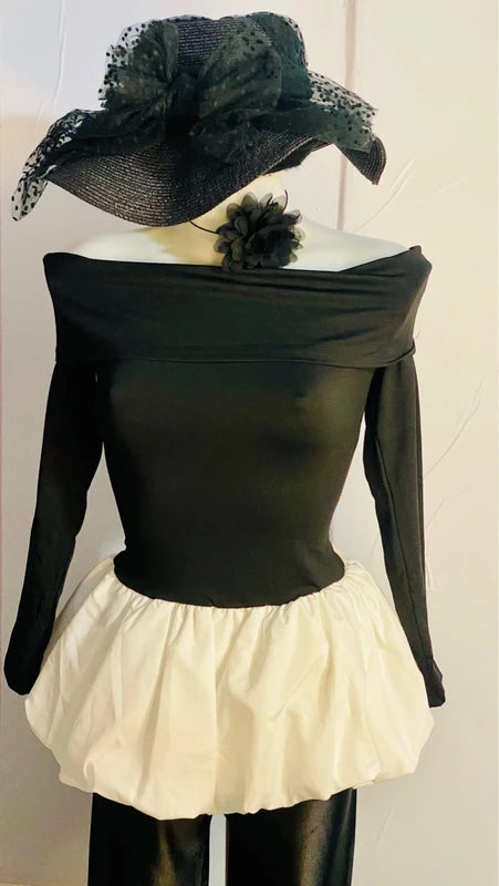 Top Abito con peplo Leggins Lucido misure nelle foto