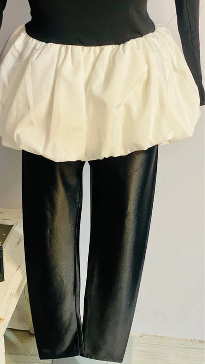 Top Abito con peplo Leggins Lucido misure nelle foto