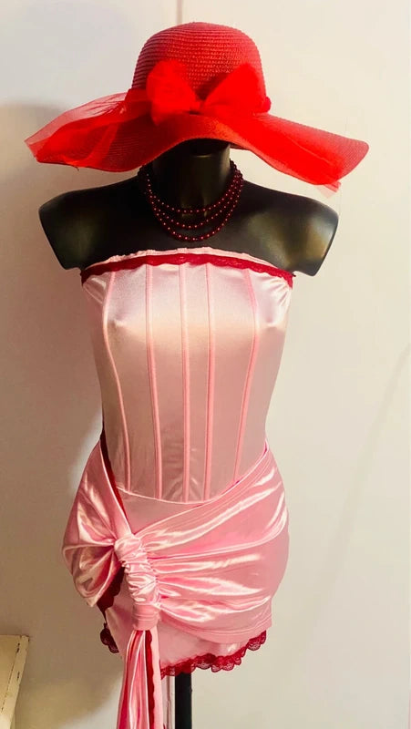 Favoloso Abito a bustier corsetto in pizzo misure nelle foto