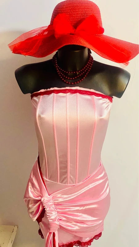 Favoloso Abito a bustier corsetto in pizzo misure nelle foto