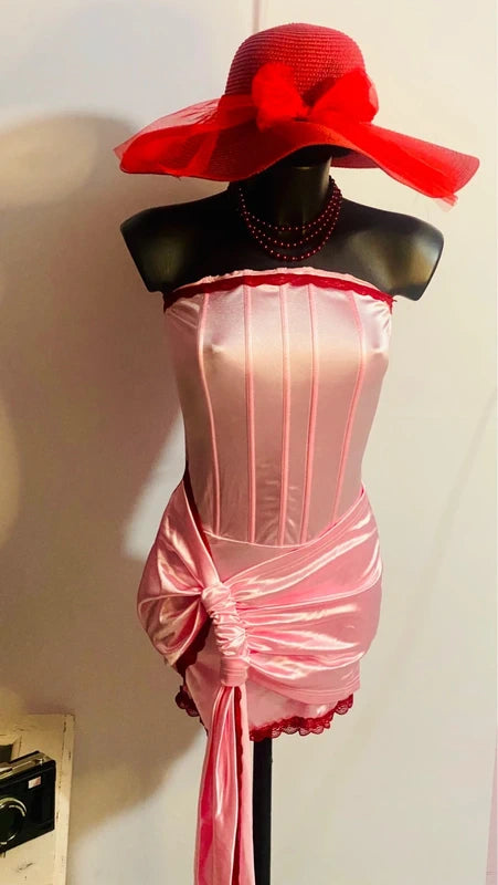 Favoloso Abito a bustier corsetto in pizzo misure nelle foto