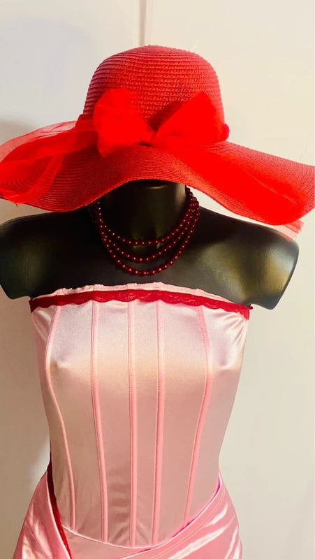 Favoloso Abito a bustier corsetto in pizzo misure nelle foto