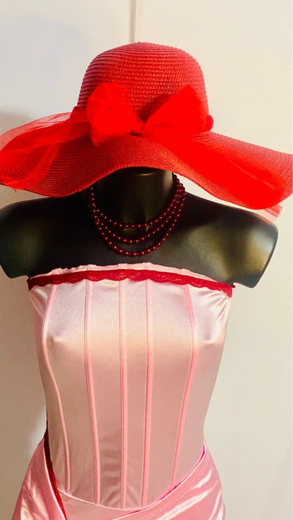Favoloso Abito a bustier corsetto in pizzo misure nelle foto