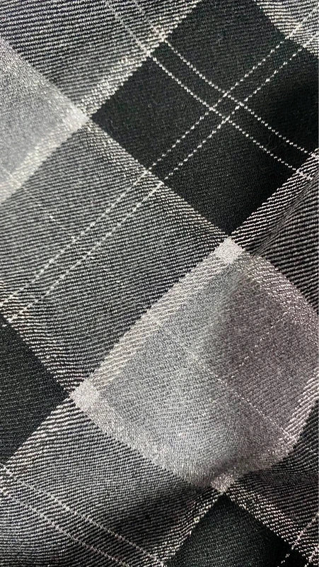 Pantalone a gamba ampia In Tartan glitterato