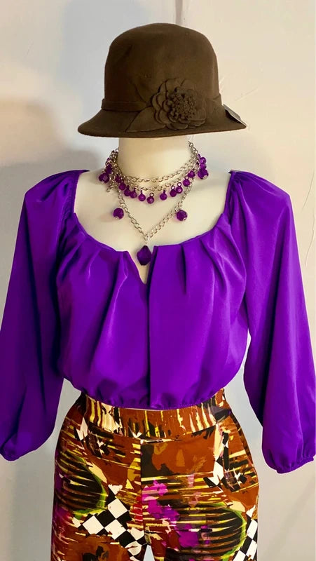 Crop Top Pantalone a vita alta elastico Misure da una S alla 46