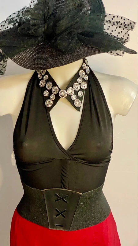 Gonna Elegante Con Voilant Taglia S/M Top misure nelle foto