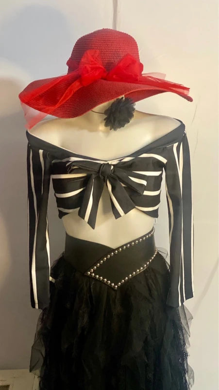 Gonna Lunga Cascata Di Pizzo Floreale E Tulle Top In Regalo