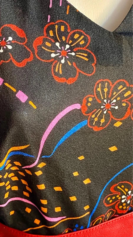 Abito Vintage con fantasia floreale Misure Nelle Foto