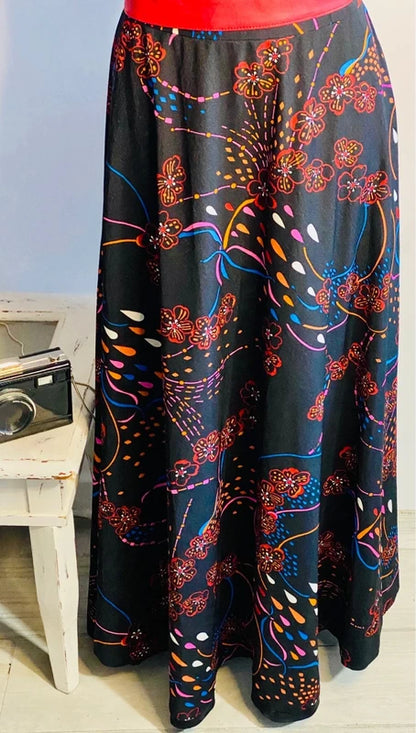 Abito Vintage con fantasia floreale Misure Nelle Foto