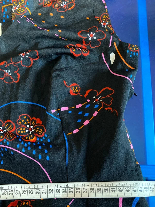 Abito Vintage con fantasia floreale Misure Nelle Foto