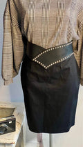 Top Casacca Oversize a scacchi Gonna A Tubino Misure Nelle Foto