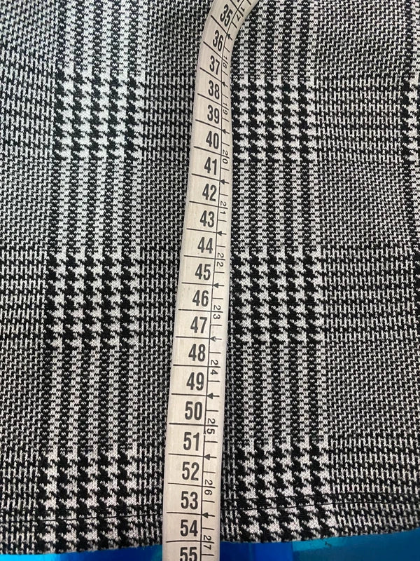 Top Casacca Oversize a scacchi Gonna A Tubino Misure Nelle Foto