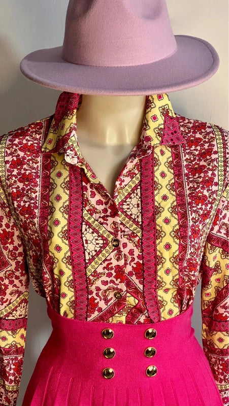 Camicia & Gonna Bustier Taglia S/M Misure Nelle foto🌸