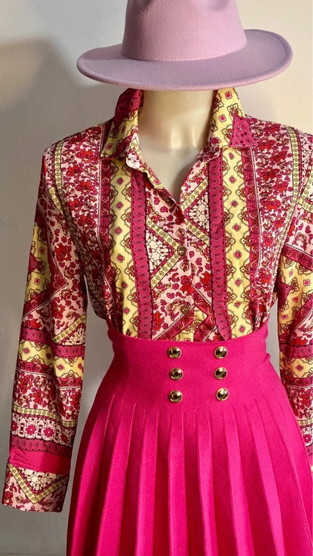 Camicia & Gonna Bustier Taglia S/M Misure Nelle foto🌸