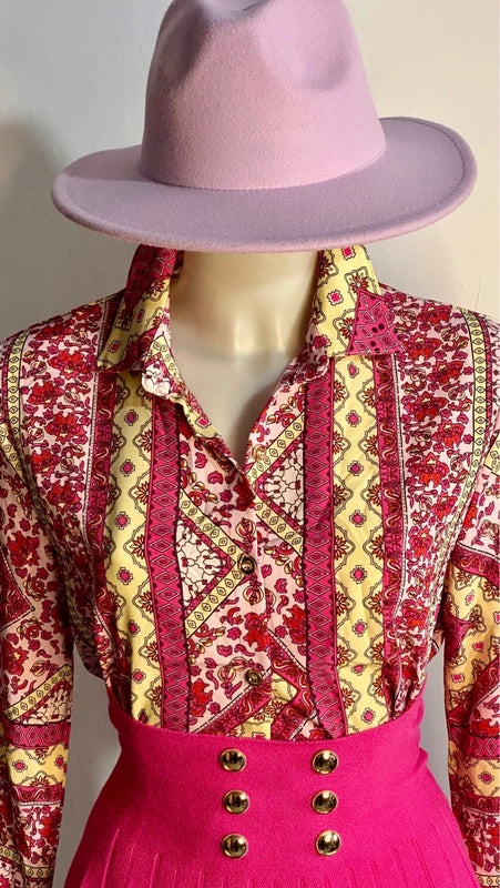 Camicia & Gonna Bustier Taglia S/M Misure Nelle foto🌸