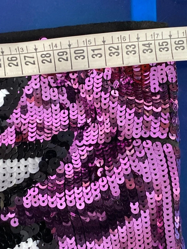 Top con Paillettes Elegante Paris Hilton Gilet & Gonna Misure in Foto