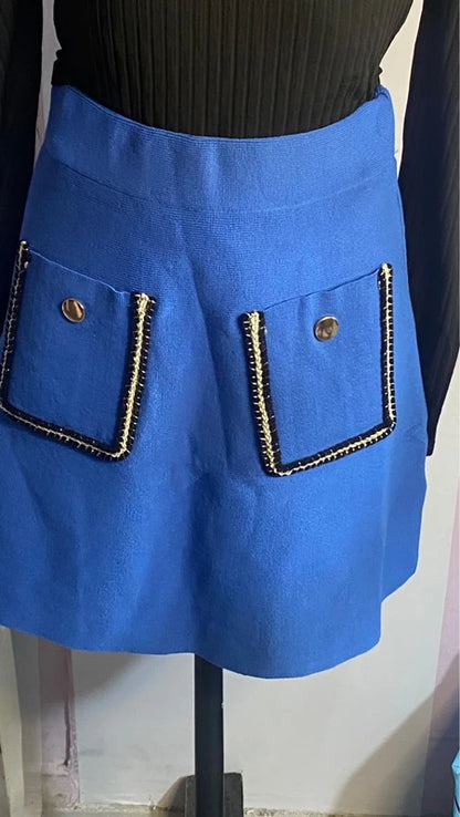 Gonna elegante a vita alta & Top con Pizzo