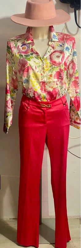 Pantalone sartoriale elegante & Camicia elegante Cappello In Regalo Misure in Foto