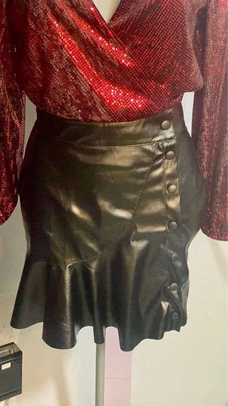 Top Body & MiniGonna con Bottoni Voilant Misure In Foto