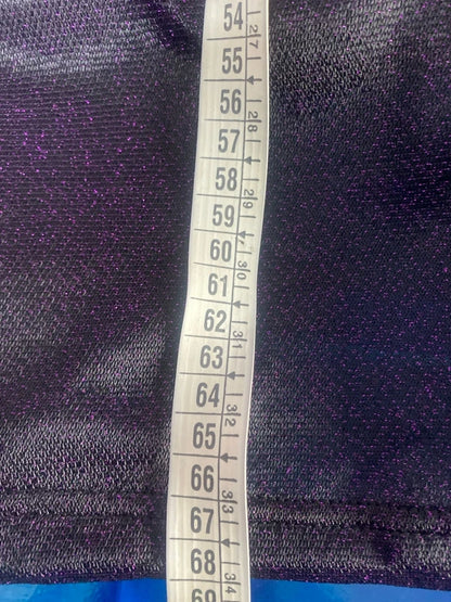 Gonna a Tubino Longuette Glitterata &Top Foulard in Regalo Misure In Foto