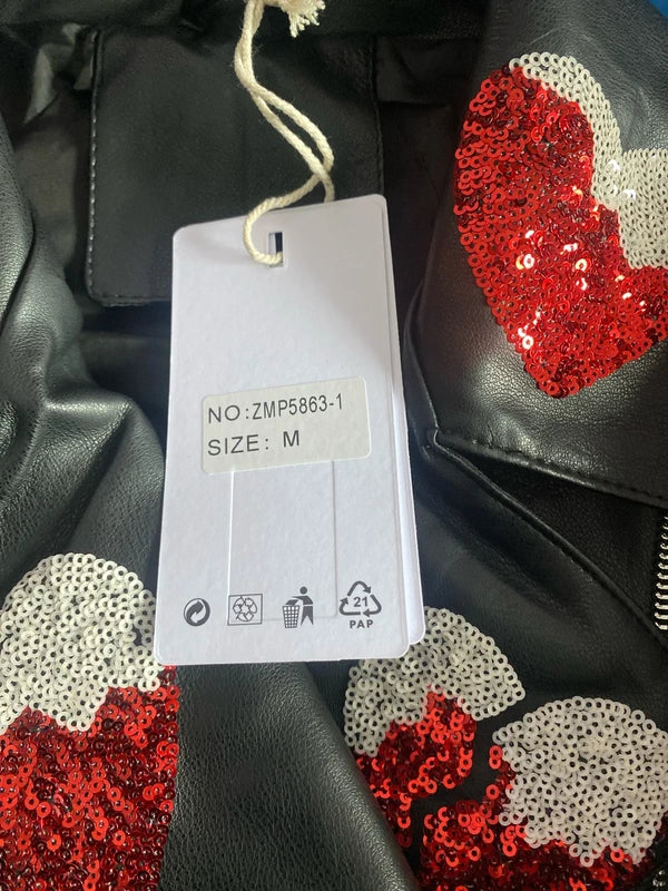 Set da una S alla L Chiodo Bralette in Pizzo &Gonna Misure In Foto