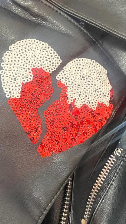 Set da una S alla L Chiodo Bralette in Pizzo &Gonna Misure In Foto