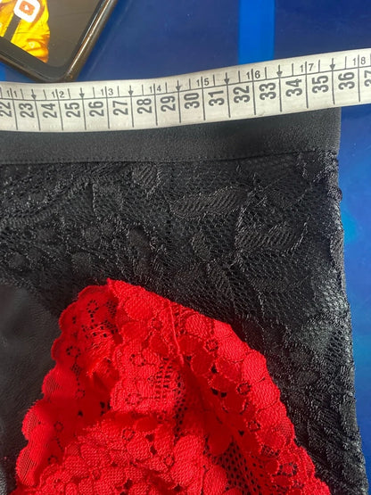 Set da una S alla L Chiodo Bralette in Pizzo &Gonna Misure In Foto