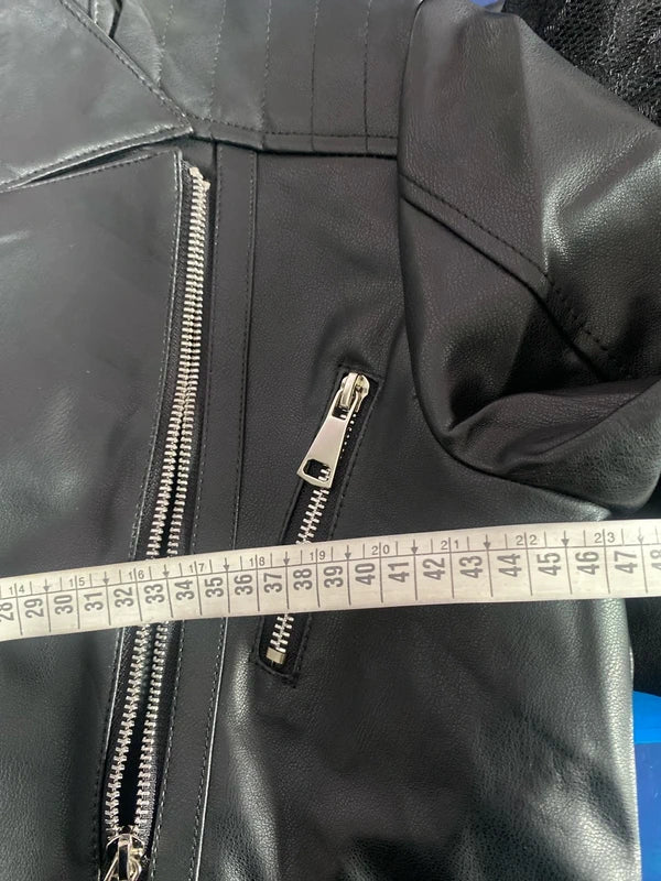 Set da una S alla L Chiodo Bralette in Pizzo &Gonna Misure In Foto