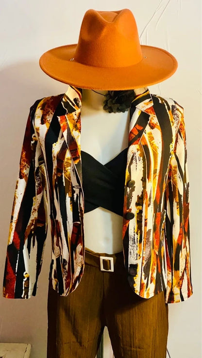 Blazer Giacca & Pantalone con cintura Top in Regalo Misure nelle foto