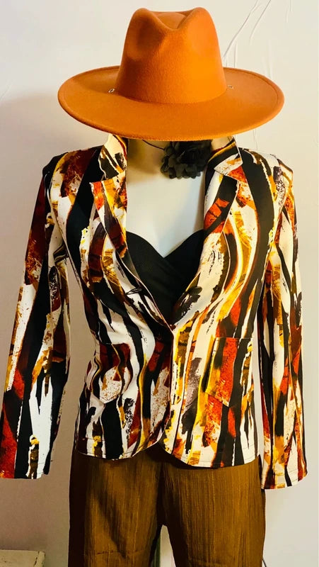 Blazer Giacca & Pantalone con cintura Top in Regalo Misure nelle foto