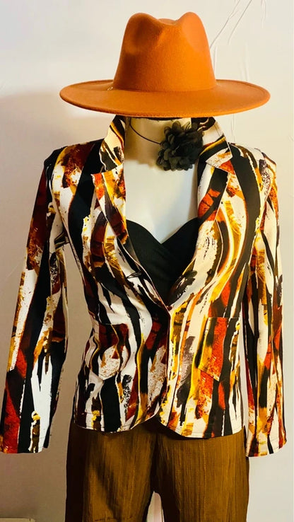 Blazer Giacca & Pantalone con cintura Top in Regalo Misure nelle foto