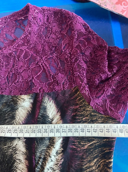 Abito Longuette Midi Elastico In Pizzo