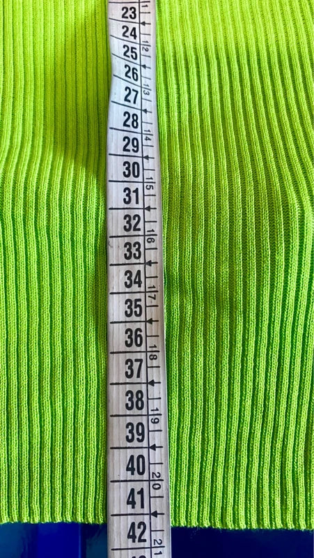 Top Maniche Lunghe A Costine Schiena Scoperta & Gonna