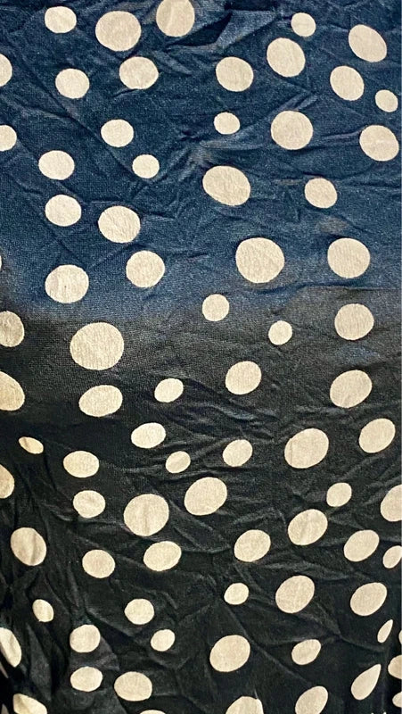 Dolcevita a Pois nero e beige & Gonna Longuette Ecopelle Misure In Foto