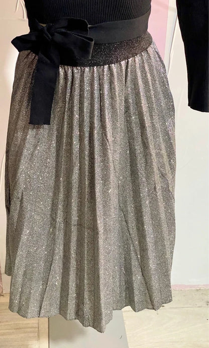 Gonna Longuette Plissettata Top In Viscosa