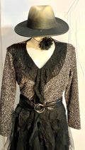Gonna lunga in pizzo e tulle Top in Pizzo Cappello Nuovo In Regalo Misure In Foto